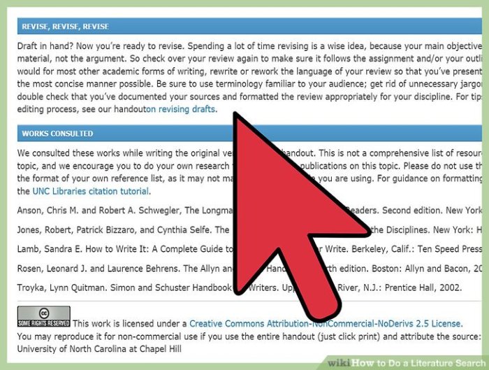 Literature search do wikihow