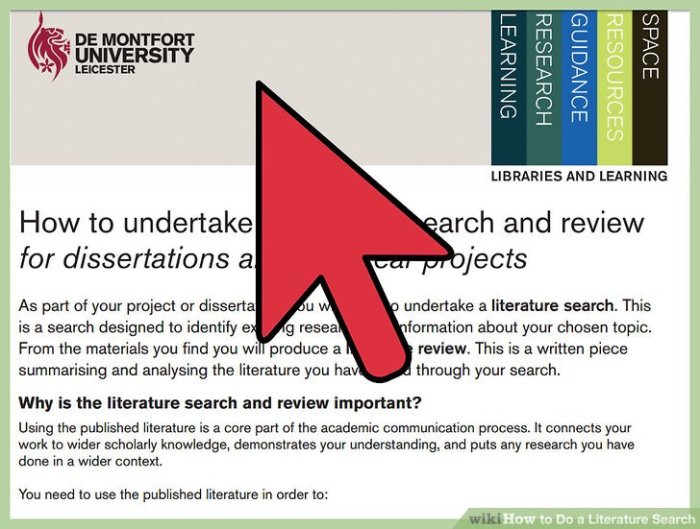 Literature search do wikihow review step Literature search do wikihow review step